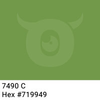 PP-adhesive tape with logo print - 1-color - 66 m olive green #719949 - best value