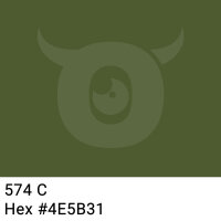 PP-adhesive tape with logo print - 1-color - 66 m dark moos green #4E5B31 - best value