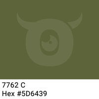 PP-adhesive tape with logo print - 1-color - 66 m gray green #5D6439 - best value