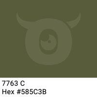 PP-adhesive tape with logo print - 1-color - 66 m dark olive #585C3B - best value