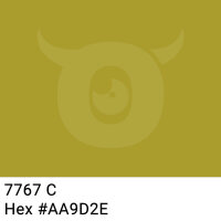 PP-adhesive tape with logo print - 1-color - 66 m dark lime green #AA9D2E - best value