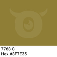 PP-adhesive tape with logo print - 1-color - 66 m dirty olive #8F7E35 - best value