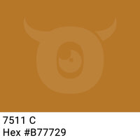 PP-adhesive tape with logo print - 1-color - 66 m dark golden brown #B77729 - best value