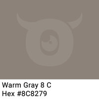 PP-Klebeband mit Logo Druck - 1-farbig - 66 m Dunkles Taupe #8C8279 - Laut abrollend