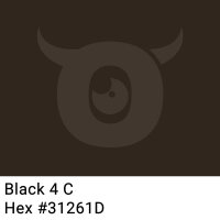 PP-adhesive tape with logo print - 1-color - 66 m deep black #31261D - best value