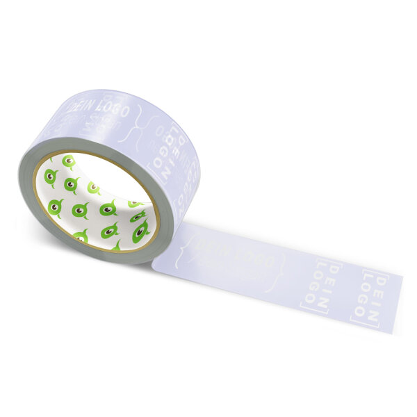 PVC-Klebeband mit Logo Druck - 66 m Helles Lavendel #B6B8DC