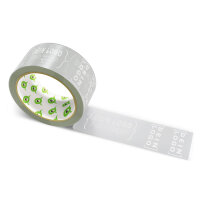 Papier-Klebeband mit Logo Druck - 50 m Schiefergrau #A7A8AA