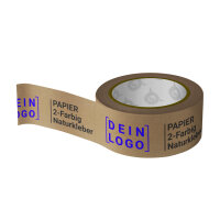 Papier Klebeband mit Logo - 2-farbig- 50 mm x 50 m -...