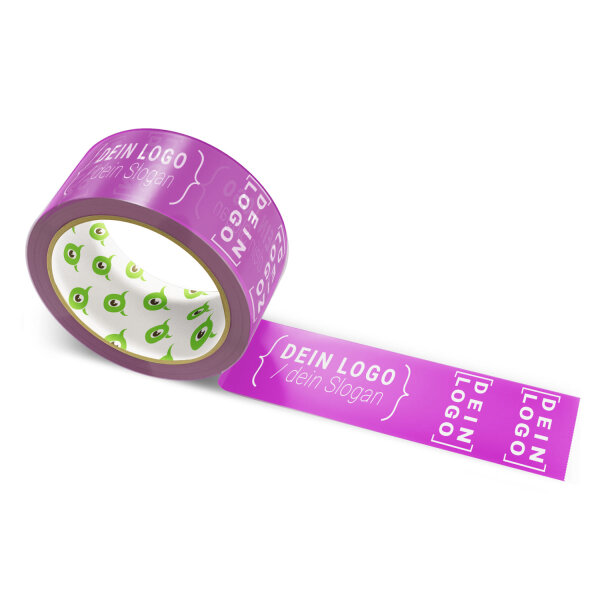 PP-Klebeband mit Logo Druck - 66 m Tiefrot - RGB (152, 29, 151)