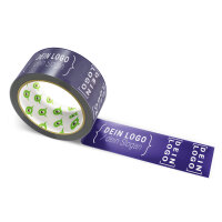 PP-Klebeband mit Logo Druck - 66 m Waldgrün - RGB (33, 21, 81)