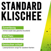 One-time cost: printing plate for 1-color print