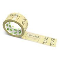 Papier-Klebeband mit Logo Druck - 50 m Khaki - RGB (238,...