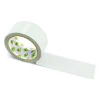 PVC-adhesive tape with logo print - 1-color - 66 m light gray green #D1E0D7