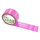 PVC-adhesive tape with logo print - 1-color - 66 m light pink - CMYK 0/74/26/9
