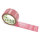 Paper-adhesive tape with logo print - 1-color - 50 m dark pink - CMYK 0/58/49/31