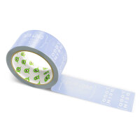 PP-adhesive tape with logo print - 1-color - 66 m light lavender - RGB (159, 174, 229) - best value