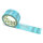 PP-adhesive tape with logo print - 1-color - 66 m light turquoise - RGB (78, 195, 224) - best value