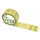 PP-adhesive tape with logo print - 1-color - 66 m sand yellow - RGB (202, 182, 75) - best value