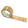 PP-adhesive tape with logo print - 1-color - 66 m caramel - RGB (158, 101, 46) - best value