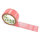 PVC-adhesive tape with logo print - 1-color - 66 m light red - RGB (255, 88, 93)