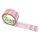 PVC-adhesive tape with logo print - 1-color - 66 m light pink - RGB (252, 155, 179)