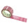 PVC-adhesive tape with logo print - 1-color - 66 m light red - RGB (147, 64, 84)