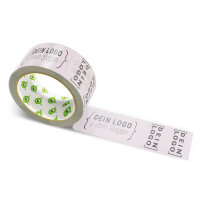 Paper-adhesive tape with logo print - 1-color - 50 m light purple - RGB (208, 190, 199)