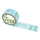 Paper-adhesive tape with logo print - 1-color - 50 m light blue - RGB (139, 211, 230)
