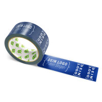 PP-Klebeband mit Logo Druck - 66 m Dunkles Marineblau -...