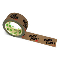 Papier Klebeband bedruckt mit Motto: Black Friday Sale -...