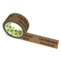 Papier Klebeband bedruckt mit Motto: Frohe Weihnachten -...