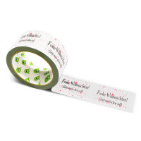 Papier Klebeband bedruckt mit Motto: Frohe Weihnachten -...