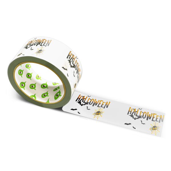 12x Paper Tape: "Halloween Spinnennetz" (Halloween Spider Web) · white · 50 mm × 50 m