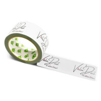 12x PP Hotmelt Tape: "Vielen Dank für deinen Einkauf, mit Herzen" (Thank You for Your Purchase, with Hearts) · 50 mm × 6