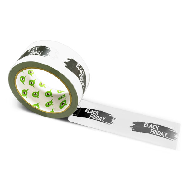 12x PP Hotmelt Tape: "Black Friday" · 50 mm × 66 m