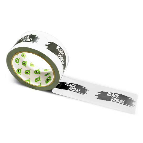 12x PP Hotmelt Tape: "Black Friday 002" · 50 mm × 66 m