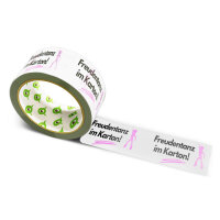 12x PP Hotmelt Tape: "Freudentanz im Karton" (Happy Dance in a Box) · 50 mm × 66 m