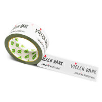 12x PVC Tape: "Vielen Dank für deine Bestellung 002" (Thank You for Your Order) · 50 mm × 66 m