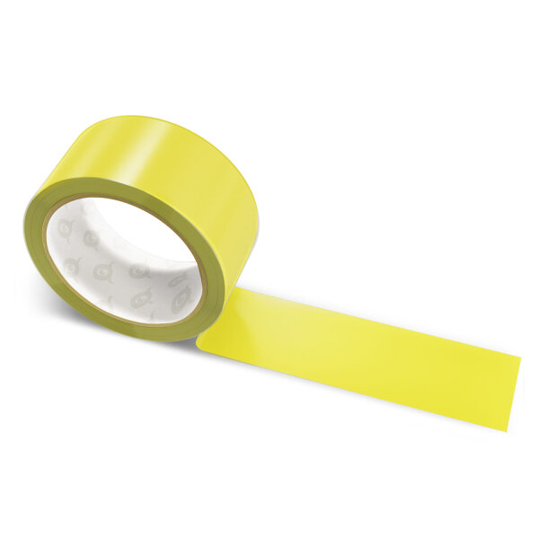 PVC packing tape gold yellow - 50mm x 66m - CMYK 0/7/82/16