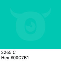 PVC packing tape light turquoise - 50mm x 66m - CMYK 100/0/11/22