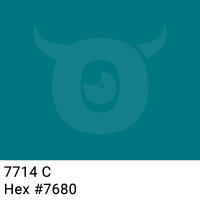 PVC packing tape dark turquoise - 50mm x 66m - CMYK 100/8/0/50