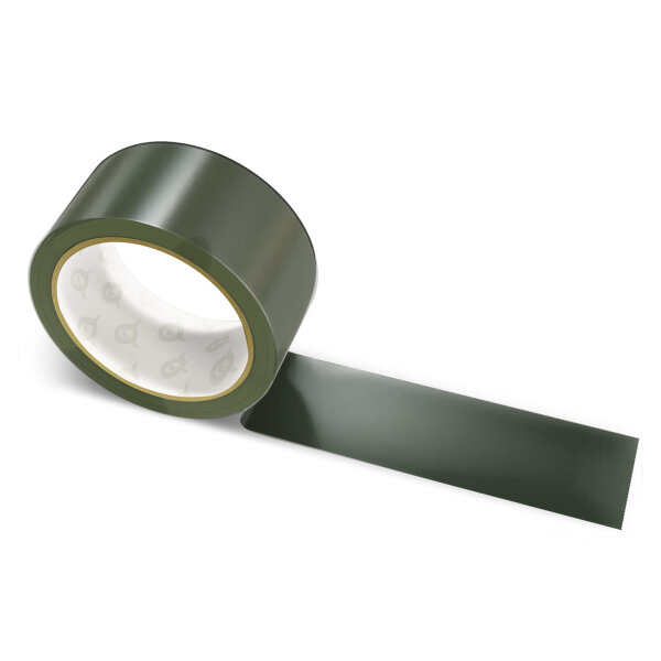 PVC packing tape deep black - 50mm x 66m - CMYK 15/0/15/85