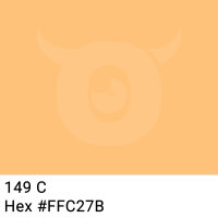 PVC packing tape light orange - 50mm x 66m - CMYK 0/24/52/0