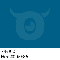 PVC packing tape dark turquoise - 50mm x 66m - CMYK 100/29/0/47