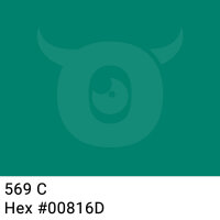 PVC Klebeband Smaragdgrün - 50mm x 66m - CMYK 100/0/15/49