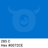 PVC packing tape vivid blue - 50mm x 66m - CMYK 100/45/0/19