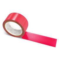 PVC packing tape bright red - 50mm x 66m - CMYK 0/100/81/11