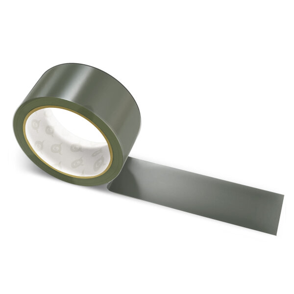 PVC packing tape gray black - 50mm x 66m - CMYK 5/0/7/77