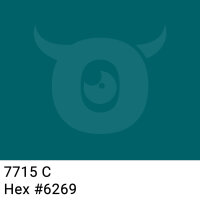 PVC packing tape dark turquoise - 50mm x 66m - CMYK 100/7/0/59