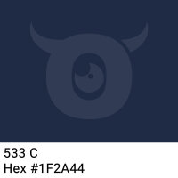 PVC Klebeband Tiefblau - 50mm x 66m - CMYK 54/38/0/73